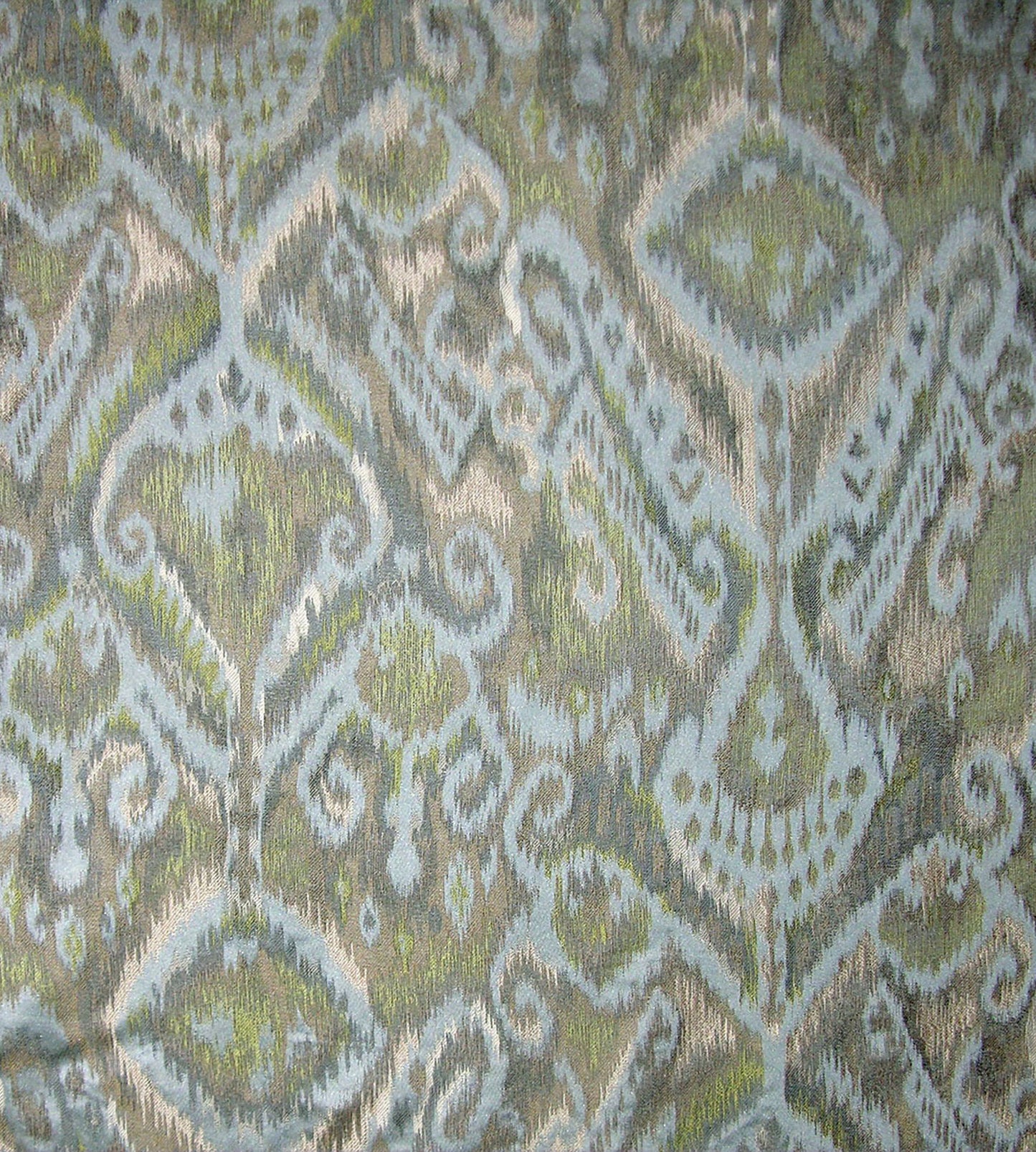 Purchase Old World Weavers Fabric Item# JM 00082676, Kalasin Aqua Chartreuse 1