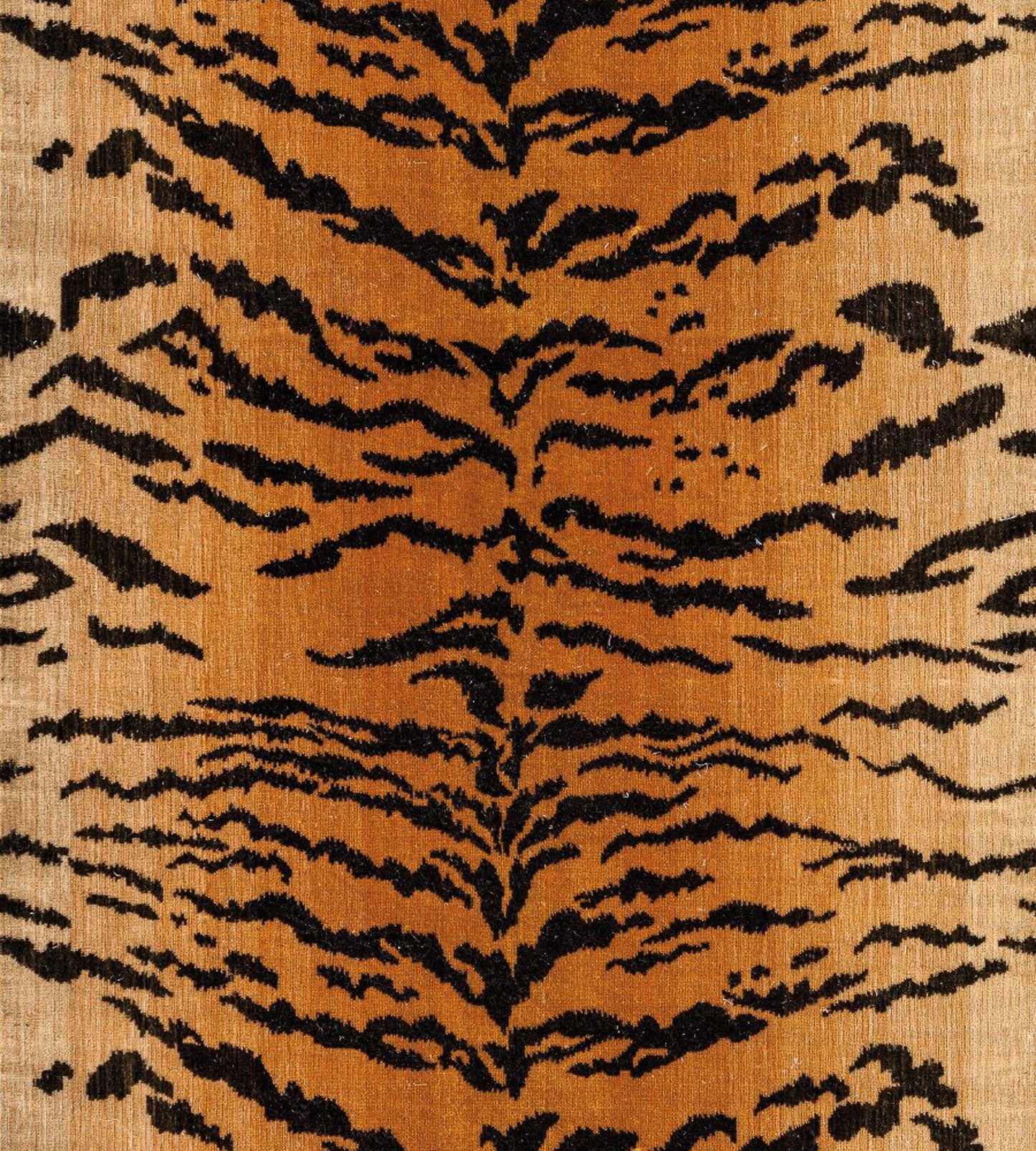 Purchase Old World Weavers Fabric Product# K0 00013353, Tiger - Silk - Handwoven Black On Gold 1