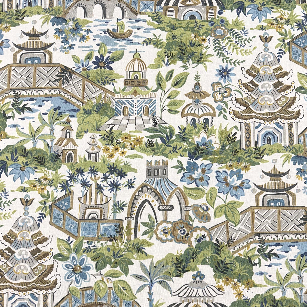 Purchase Mag Fabric SKU# 11910 pattern name Kyoto Bluegreen