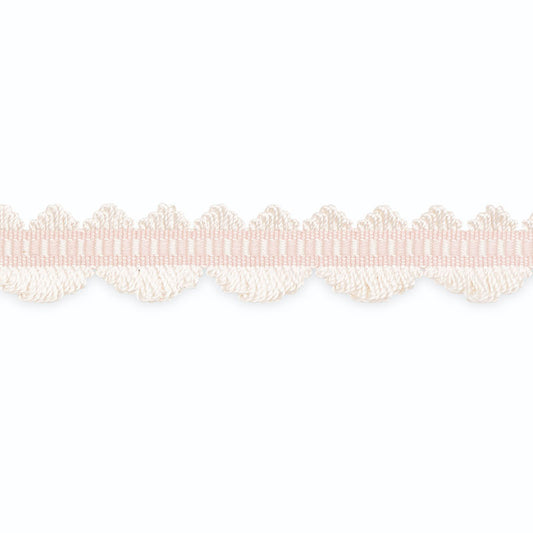 Purchase Lf2020-3 | Noelle Loop Fringe, White/Baby Pink - Schumacher Trim