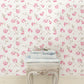 Purchase LFS6109 NuWallpaper Wallpaper, Chateau Rose Ribbon Rosa Peel & Stick - LoveShackFancy NuWallpaper1