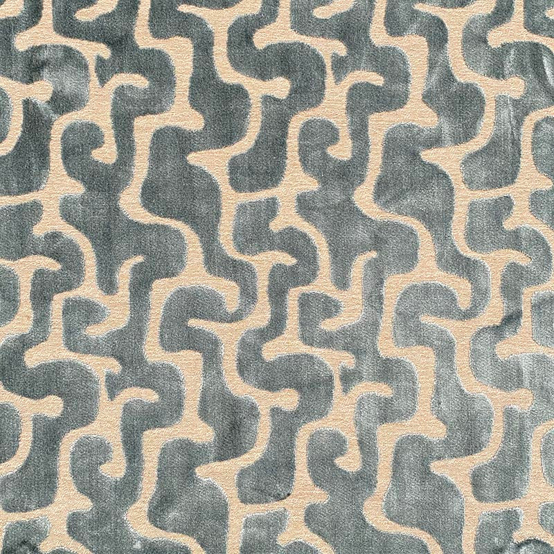 Sample 9969 Lochlan Teal, Aqua/Teal by Magnolia Fabric