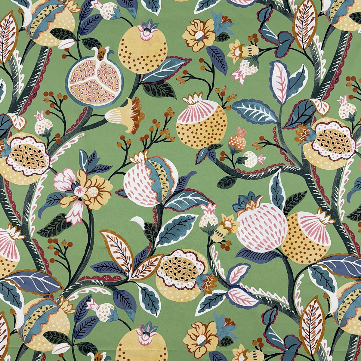 Purchase Mag Fabric Item# 11842 pattern name Lyra Green