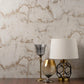 Purchase M1585 Brewster Wallpaper, Aura Gold Marble - Medley1