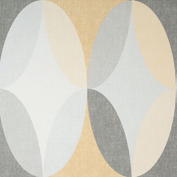 Purchase M1641 Brewster Wallpaper, Kirby Mustard Oval Geo - Medley