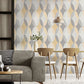 Purchase M1641 Brewster Wallpaper, Kirby Mustard Oval Geo - Medley1