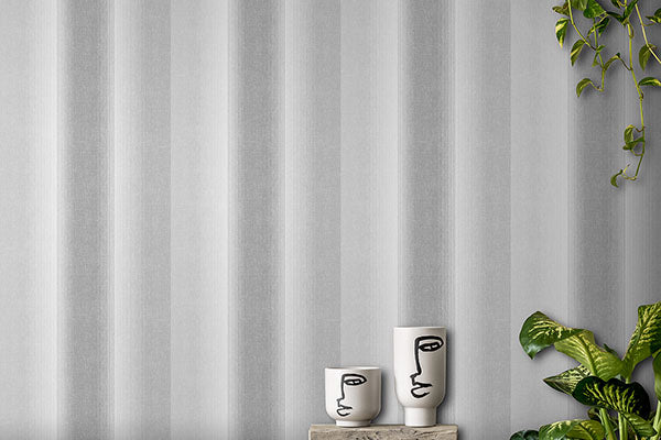 Purchase M1643 Brewster Wallpaper, Kirby Charcoal Stripe - Medley1