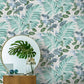 Purchase M1651 Brewster Wallpaper, Eden Grey Tropical - Medley1