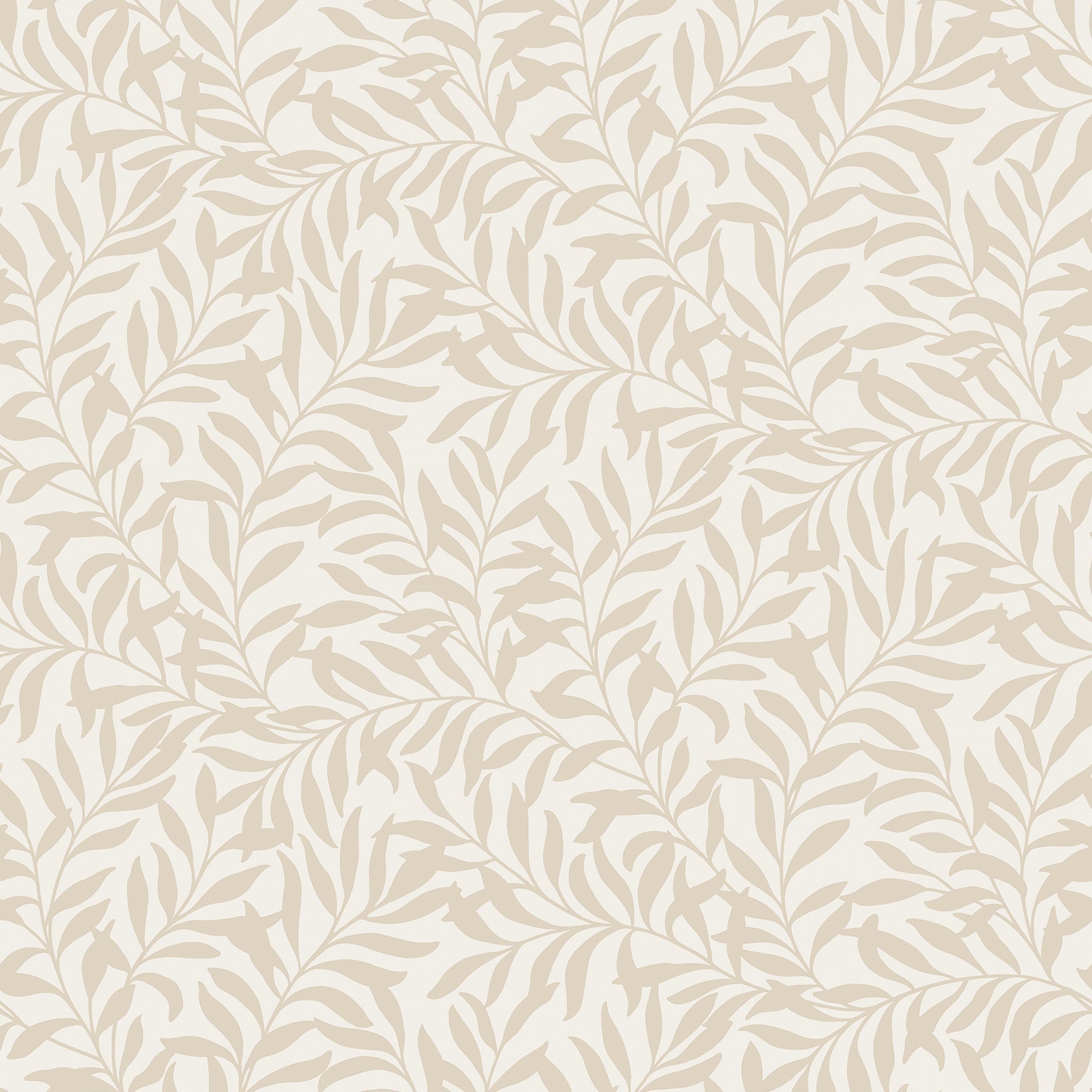 Purchase M1668 Archive Collection, Salix Beige Leaf Wallpaper by Brewster