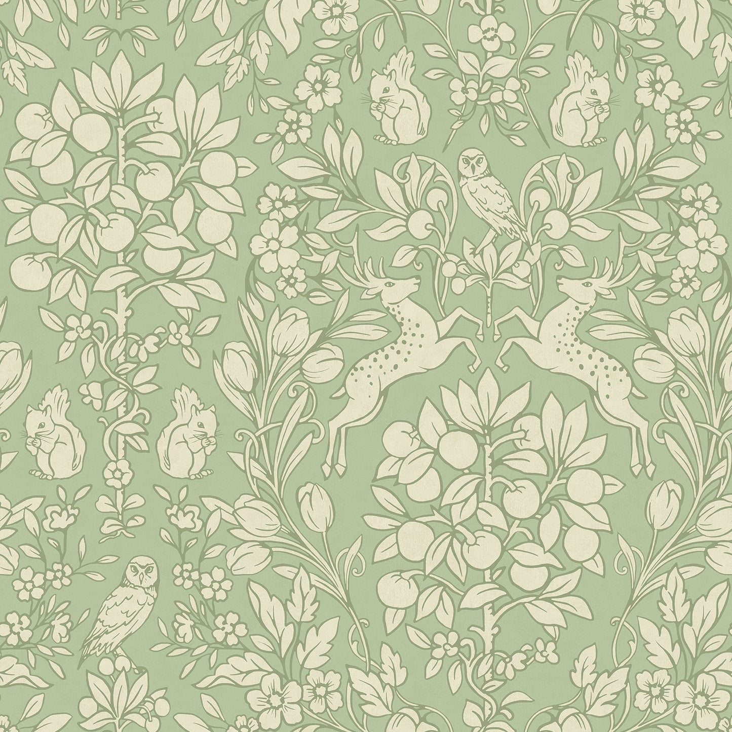 Purchase M1688 Archive Collection, Richmond Sage Floral Wallpaper by Brewster