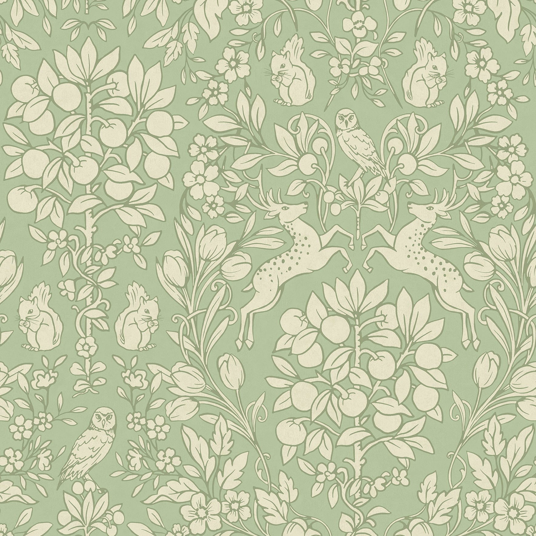 Purchase M1688 Archive Collection, Richmond Sage Floral Wallpaper by Brewster