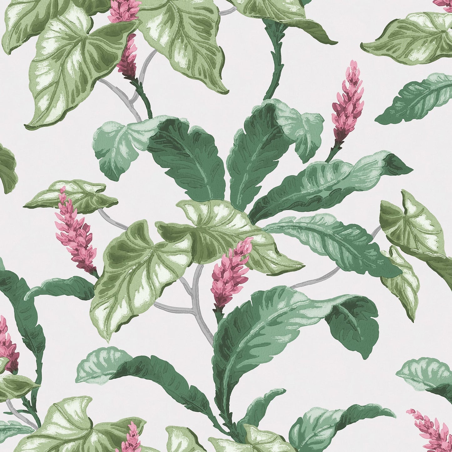 Purchase M1692 Archive Collection, Meridian Parade Green Tropical Leaves Wallpaper by Brewster