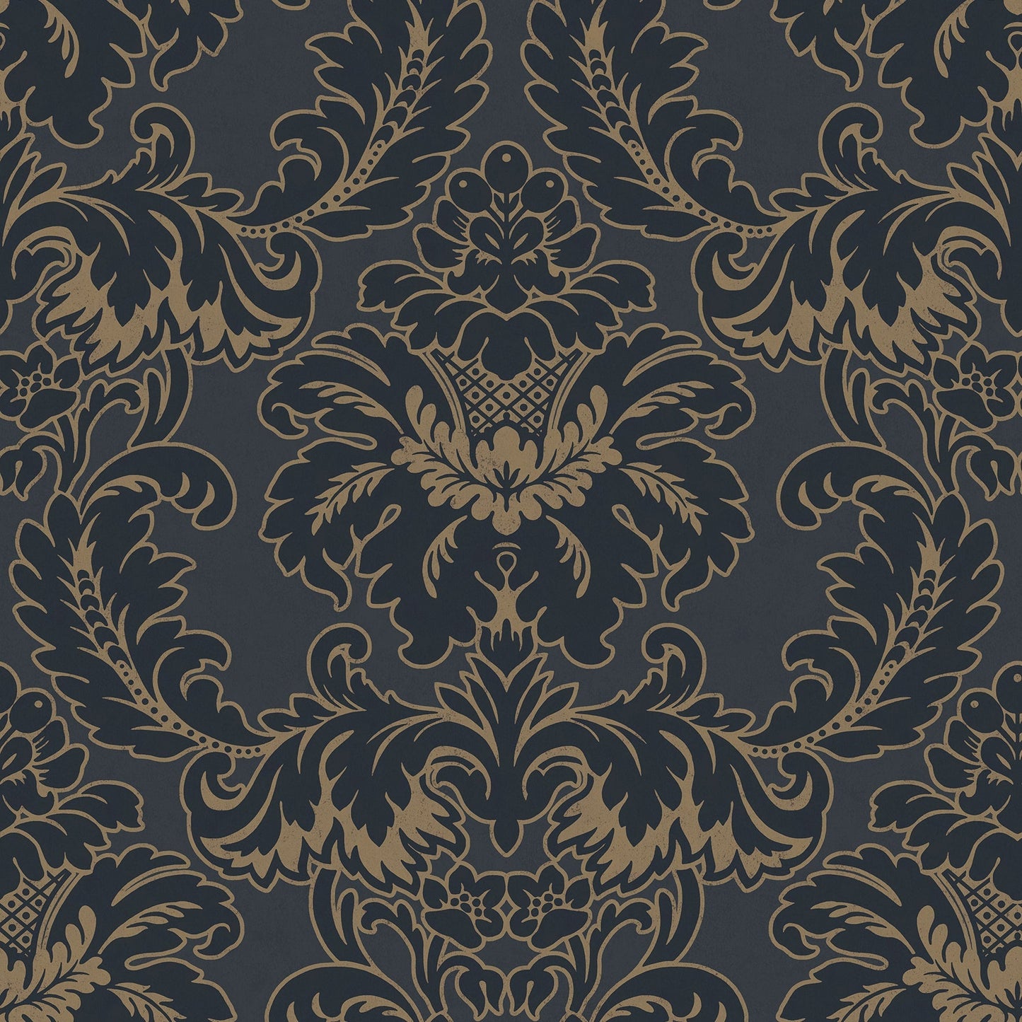 Purchase M1704 Archive Collection, Windsor Blue Damask Wallpaper by Brewster