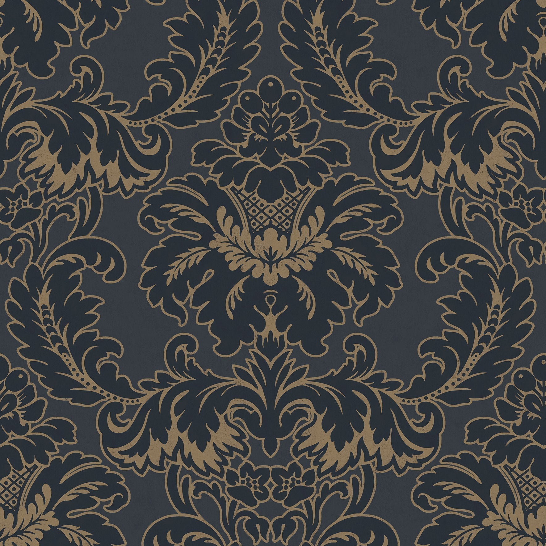 Purchase M1704 Archive Collection, Windsor Blue Damask Wallpaper by Brewster
