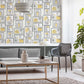 Purchase M1712 Brewster Wallpaper, Krasner Mustard Gallery - Medley1