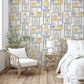 Purchase M1712 Brewster Wallpaper, Krasner Mustard Gallery - Medley12