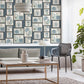 Purchase M1713 Brewster Wallpaper, Krasner Blue Gallery - Medley1