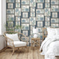 Purchase M1713 Brewster Wallpaper, Krasner Blue Gallery - Medley12