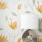 Purchase M1717 Brewster Wallpaper, Synergy Yellow Floral - Medley1