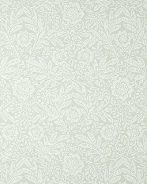 Purchase M1743 Brewster Wallpaper, Camille Light Grey Damask - Medley