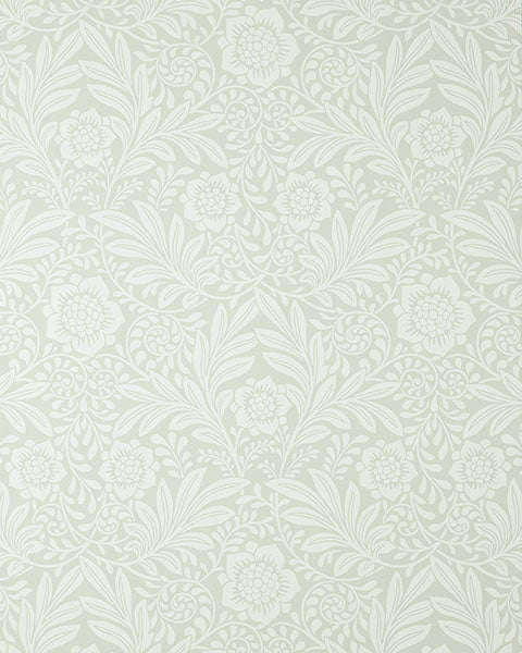 Purchase M1743 Brewster Wallpaper, Camille Light Grey Damask - Medley