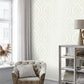 Purchase M1759 Brewster Wallpaper, Estelle Dove Damask - Medley12