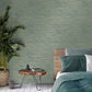 Purchase M1768 Brewster Wallpaper, Fusion Teal Plain Wallpaper - Medley1