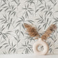 Purchase M1771 Brewster Wallpaper, Fusion Grey Leaf Wallpaper - Medley12