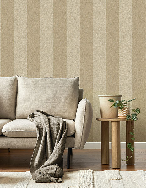 Purchase M1869 Brewster Wallpaper, Finn Light Brown Chevron Stripe - Medley1