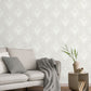 Purchase M95657 Brewster Wallpaper, Florentine White Damask - Medley12