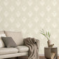 Purchase M95658 Brewster Wallpaper, Florentine Neutral Damask - Medley12