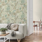 Purchase M95676 Brewster Wallpaper, Meilani Green Palm Landscape - Medley12