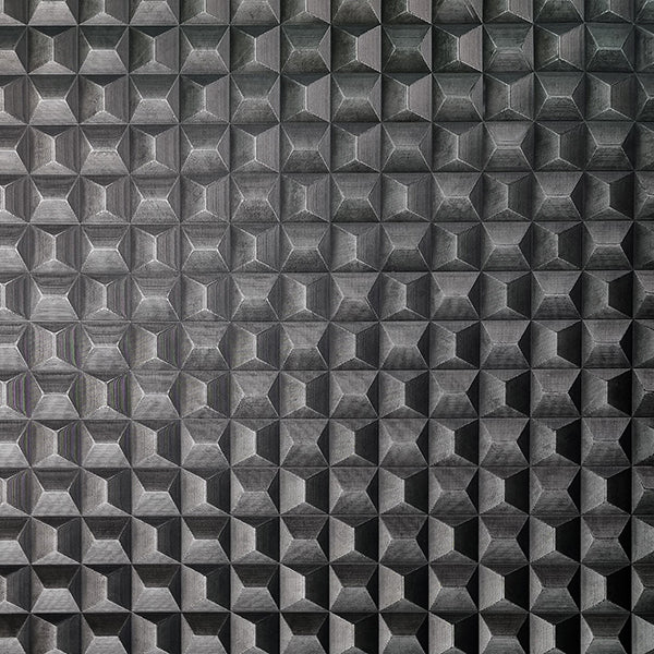 Purchase M95682 Brewster Wallpaper, Romero Black 3D Geometric - Medley