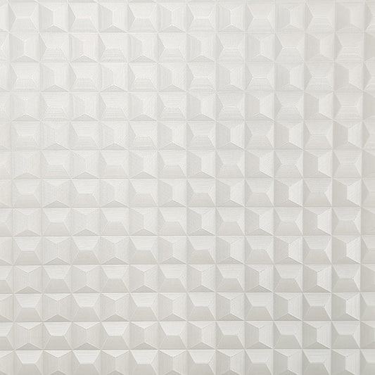 Purchase M95683 Brewster Wallpaper, Romero White 3D Geometric - Medley