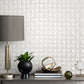 Purchase M95683 Brewster Wallpaper, Romero White 3D Geometric - Medley1
