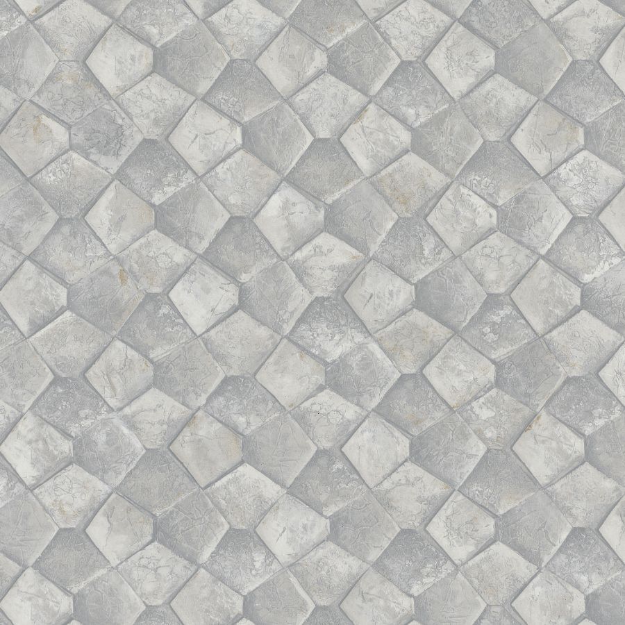 Purchase Ma34907 | Opulent Accents, Waterford Grey Tiled - Antonina Vella Wallpaper