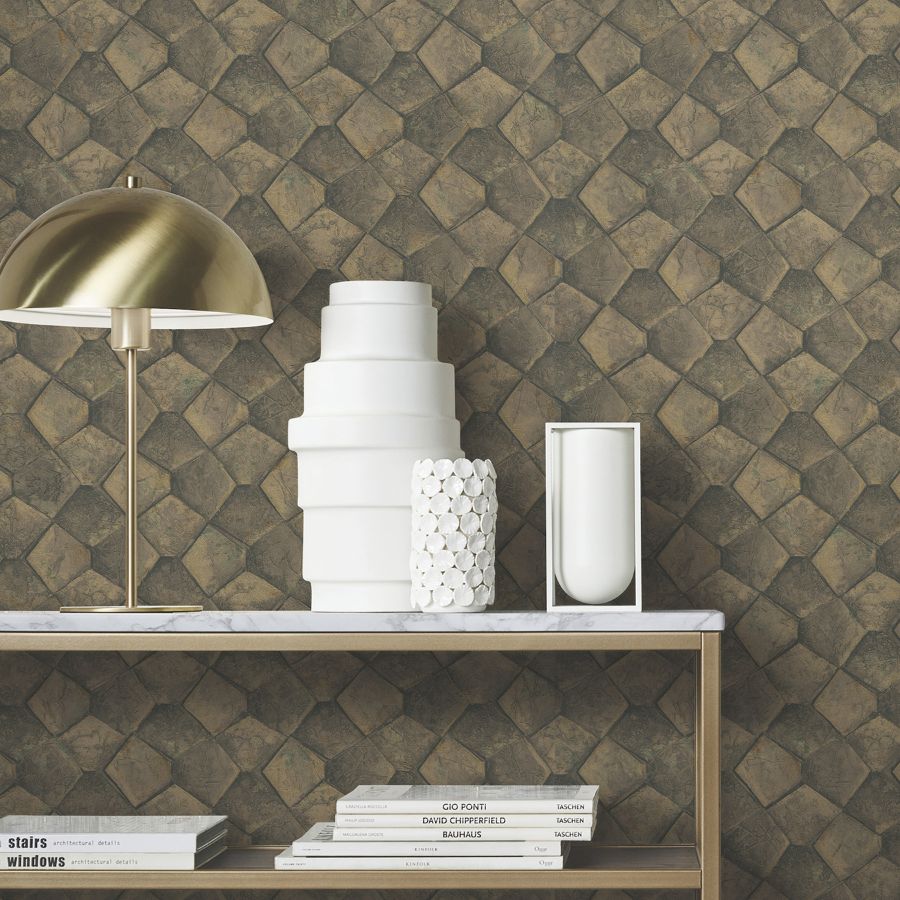 Purchase Ma34909 | Opulent Accents, Waterford Gold Tiled - Antonina Vella Wallpaper
