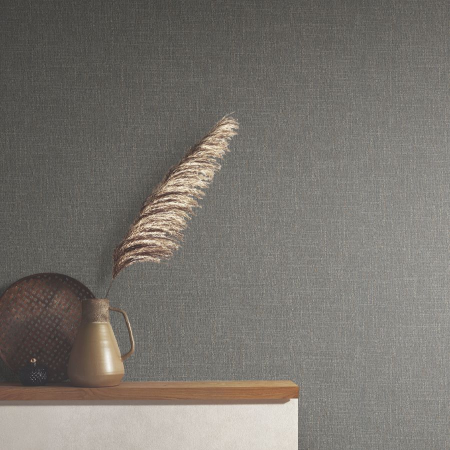 Purchase Ma34916 | Opulent Accents, Highland Tweed Charcoal Faux Fabric - Antonina Vella Wallpaper
