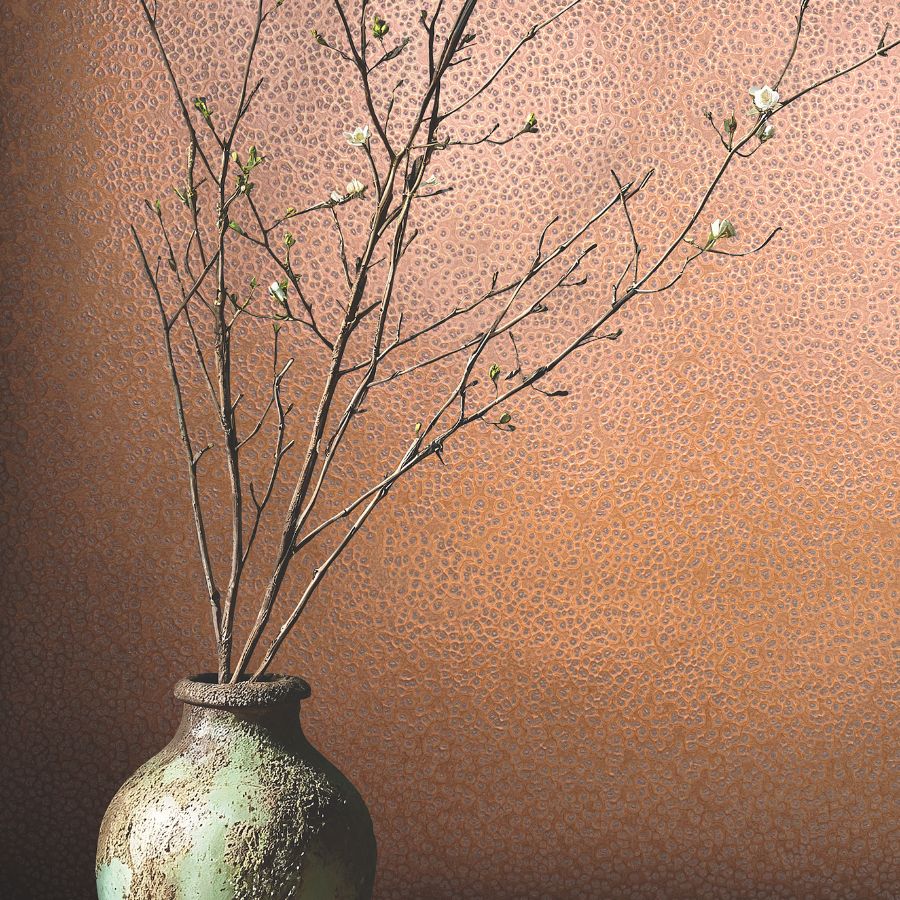 Purchase Ma34958 | Opulent Accents, Hudson Copper Hammered Metal - Antonina Vella Wallpaper