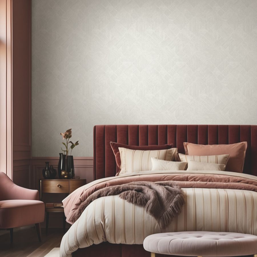 Purchase Ma35508 | Opulent Accents, Marquetry White Tile - Antonina Vella Wallpaper