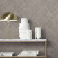 Purchase Ma35511 | Opulent Accents, Marquetry Taupe Tile - Antonina Vella Wallpaper
