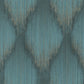 Purchase Ma35806 | Opulent Accents, Starfall Teal Metallic Ikat - Antonina Vella Wallpaper