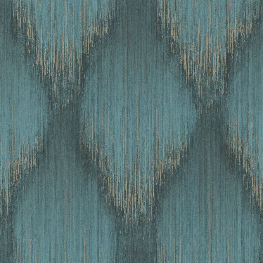Purchase Ma35806 | Opulent Accents, Starfall Teal Metallic Ikat - Antonina Vella Wallpaper