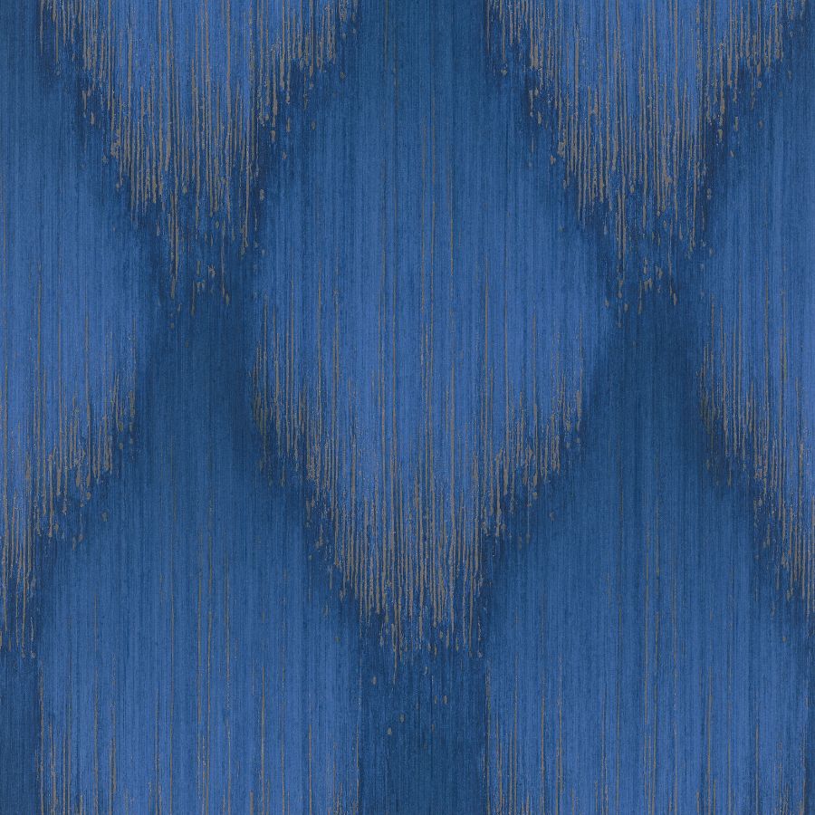 Purchase Ma35808 | Opulent Accents, Starfall Sapphire Metallic Ikat - Antonina Vella Wallpaper