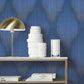 Purchase Ma35808 | Opulent Accents, Starfall Sapphire Metallic Ikat - Antonina Vella Wallpaper