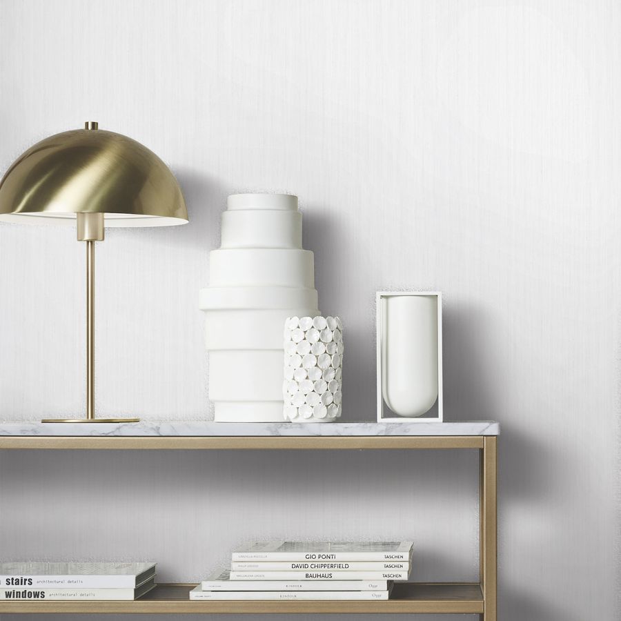 Purchase Ma35829 | Opulent Accents, Indra White Striated - Antonina Vella Wallpaper