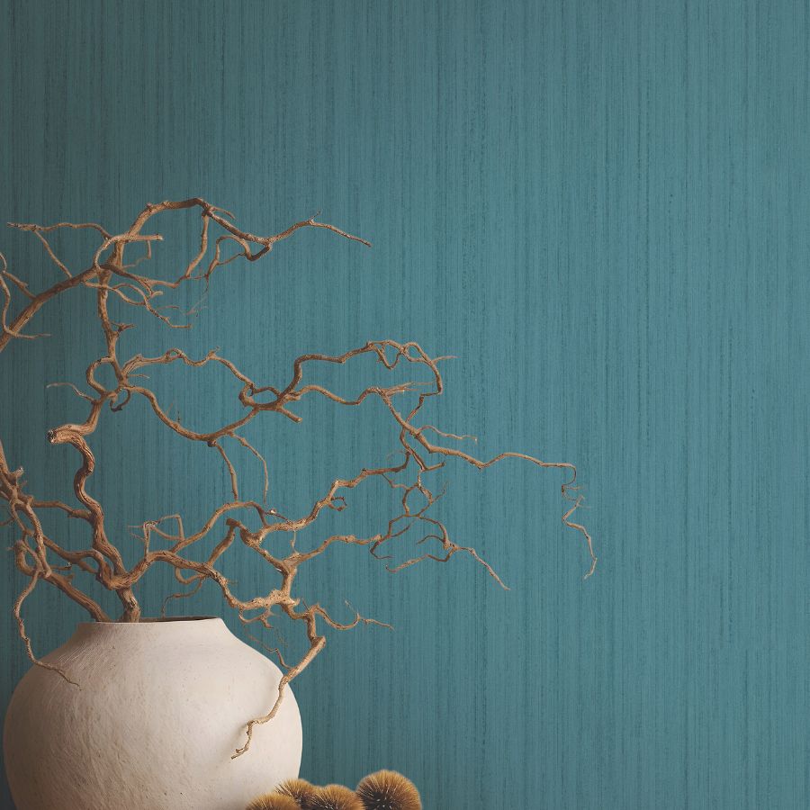 Purchase Ma35838 | Opulent Accents, Indra Teal Striated - Antonina Vella Wallpaper