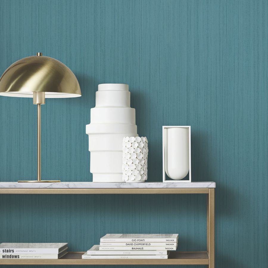Purchase Ma35838 | Opulent Accents, Indra Teal Striated - Antonina Vella Wallpaper