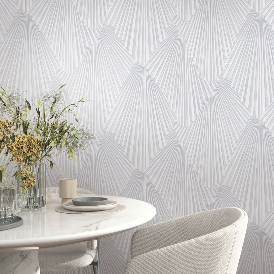 Purchase Ma35846 | Opulent Accents, Lumiere Off-White Deco Geo - Antonina Vella Wallpaper