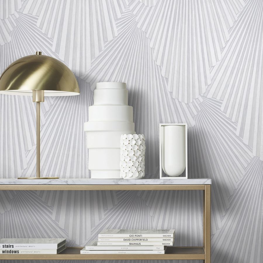 Purchase Ma35846 | Opulent Accents, Lumiere Off-White Deco Geo - Antonina Vella Wallpaper
